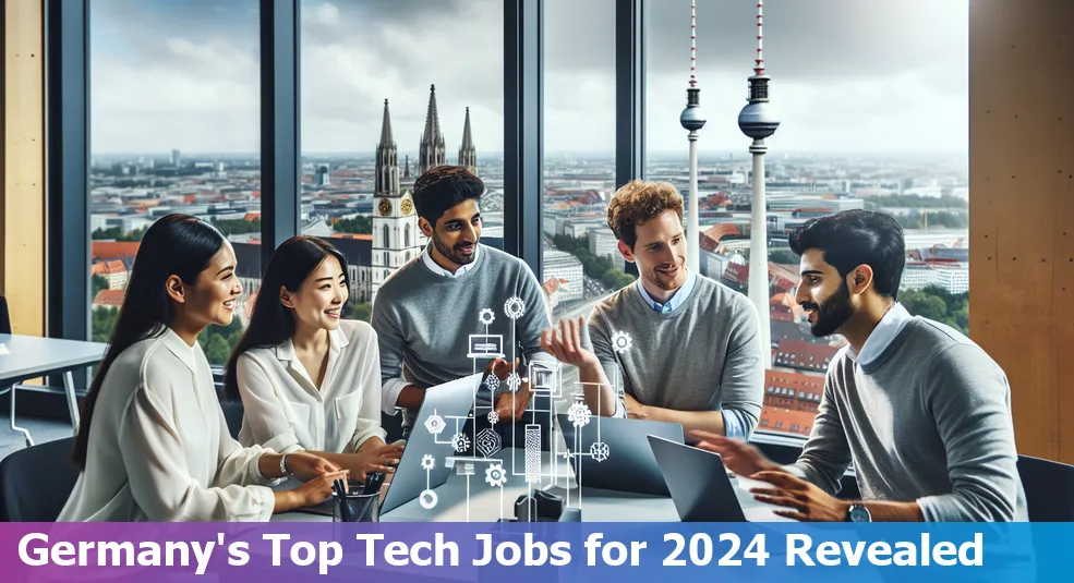 An illustration of the most in demand tech job in Germany in 2024.