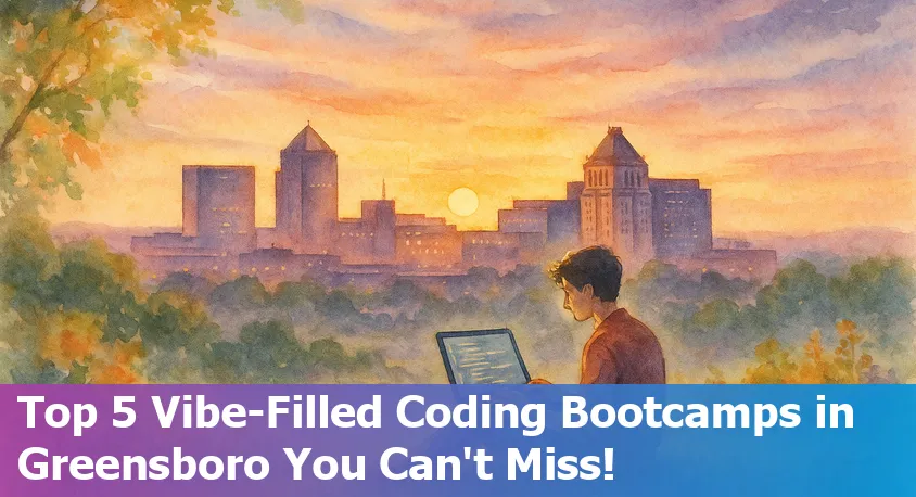 Students coding together in a vibrant Greensboro bootcamp classroom, North Carolina, 2025.
