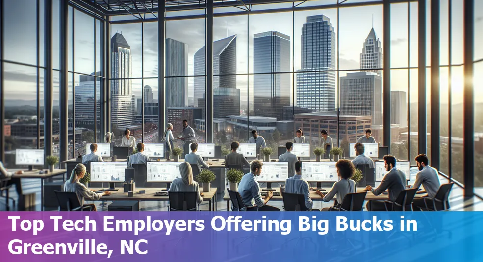 Tech companies in Greenville, North Carolina, offering high salaries