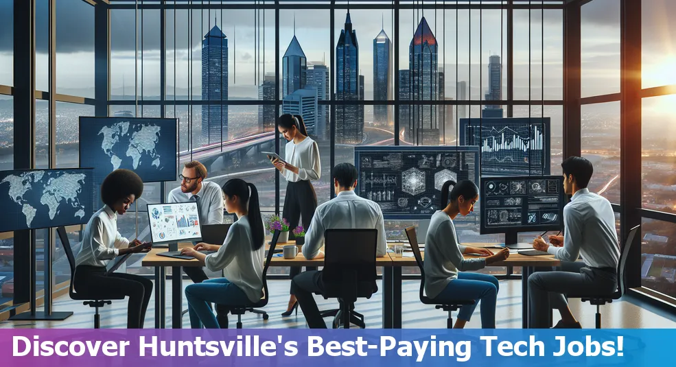 Skyline of Huntsville, Alabama representing tech industry growth.