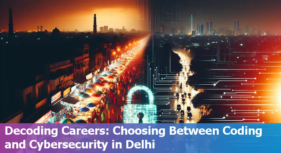 Comparing coding and cybersecurity careers in Delhi, India