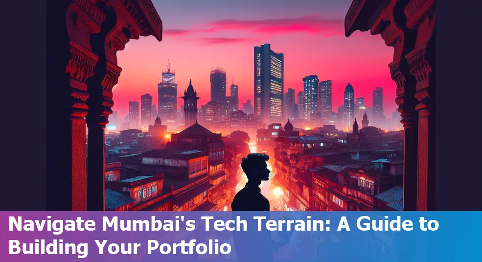 A vibrant tech portfolio being built by an aspiring professional in Mumbai, India