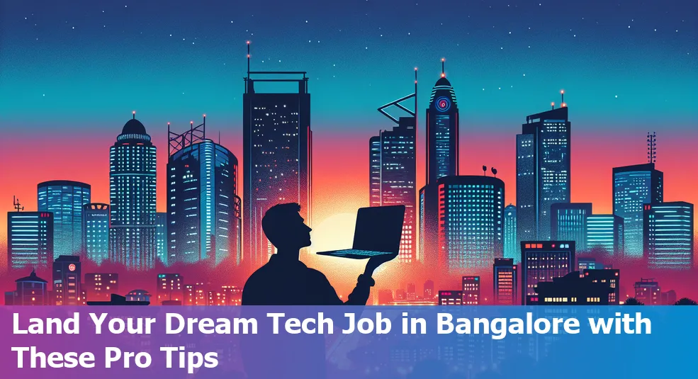 Map of Bangalore highlighting tech job hubs