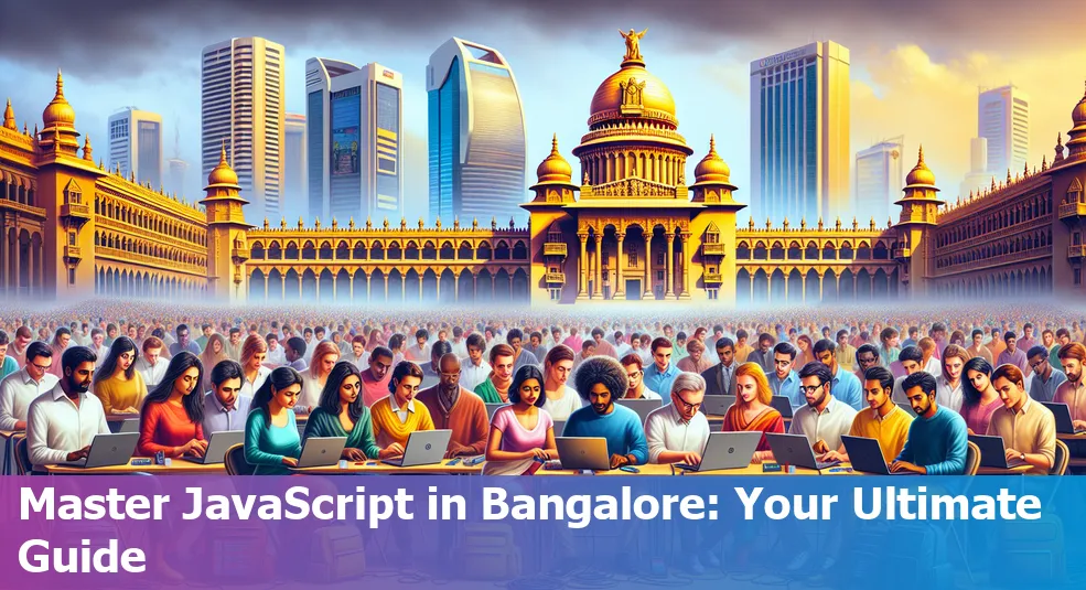 People learning JavaScript in a classroom setting in Bangalore, India