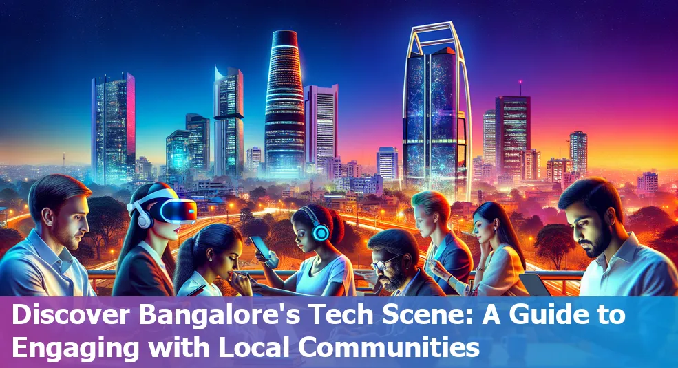Tech enthusiasts gathered at a community event in Bangalore, India