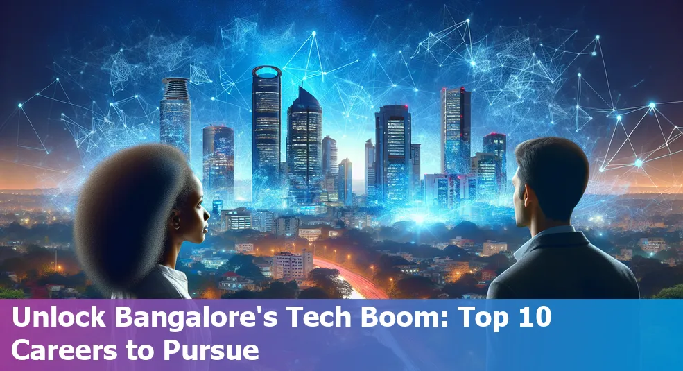 Graphic representation of top 10 tech careers in Bangalore