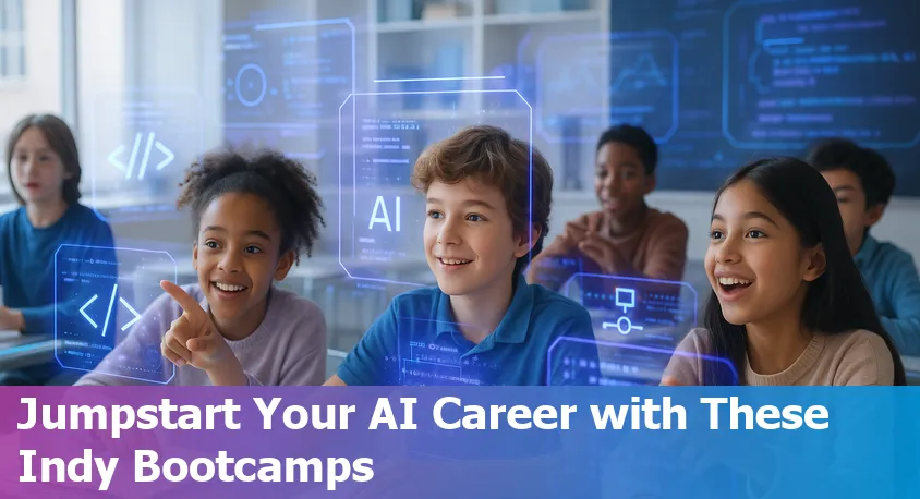 Students learning AI together at a bootcamp in Indianapolis in 2025