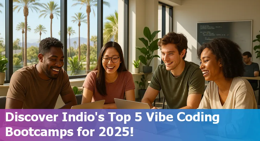 A group of diverse beginners coding together online, representing Indio's top remote vibe coding bootcamps for 2025.