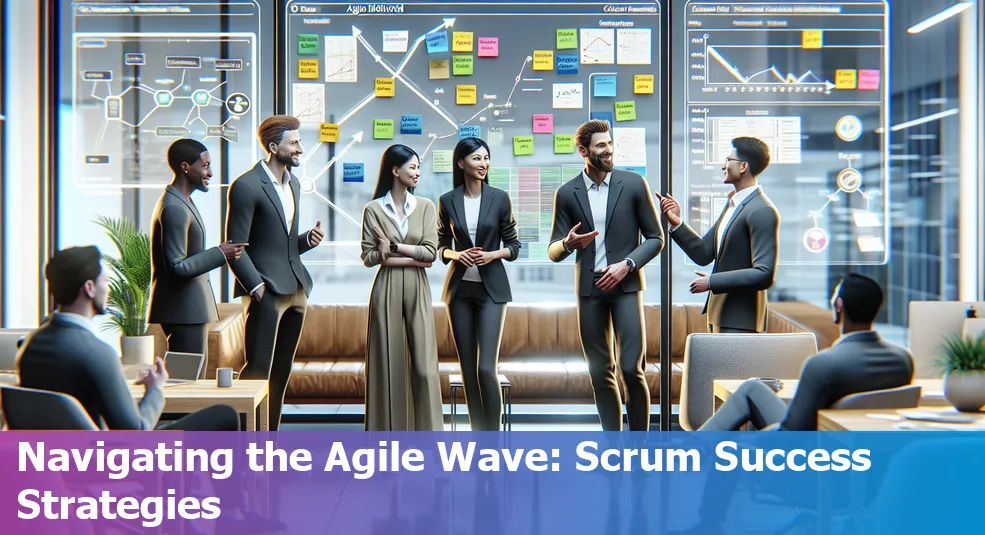 Image illustrating Agile and Scrum methodologies in software development