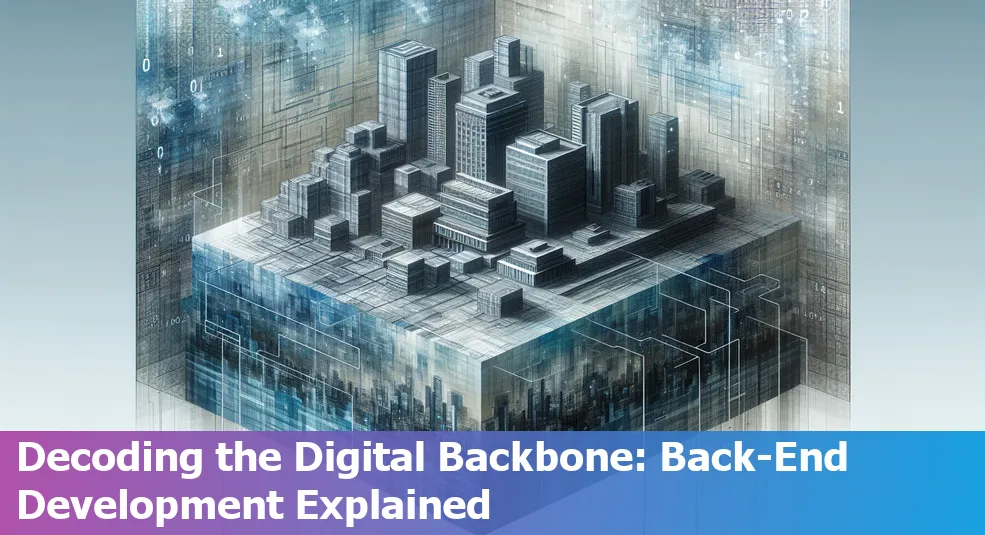 Image showing various technologies used in back-end development