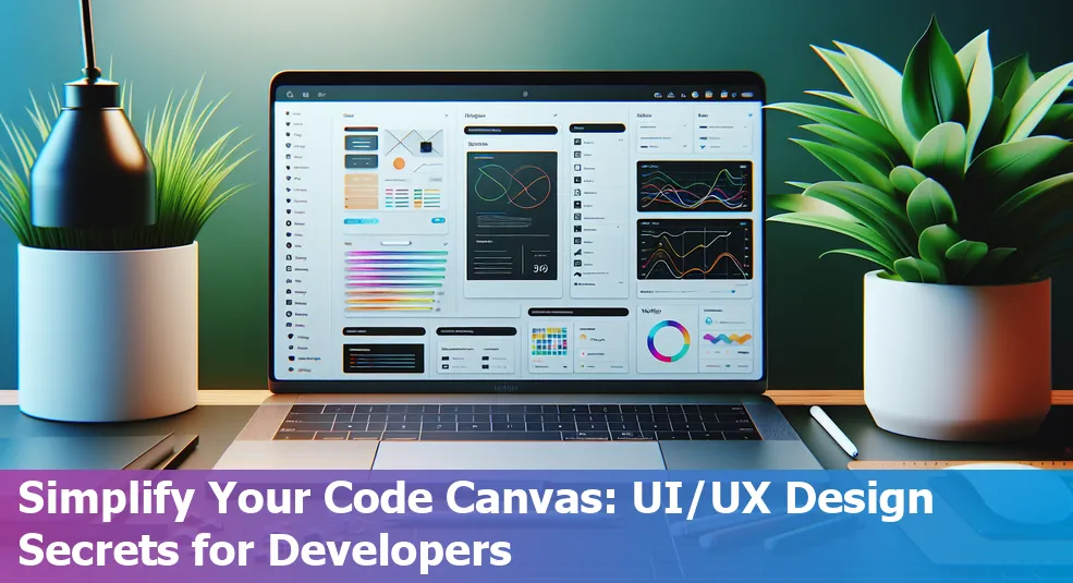 Banner image featuring a well-designed developer portfolio with UI/UX principles applied.