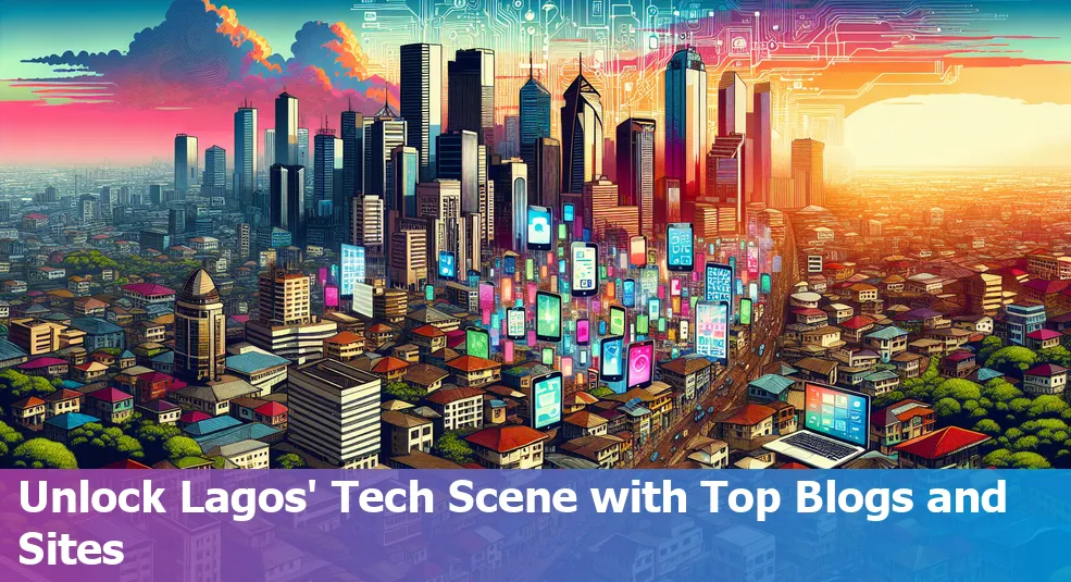 Logo composition for the blog 'The Best Tech Blogs and Websites for Lagos, Nigeria Residents'