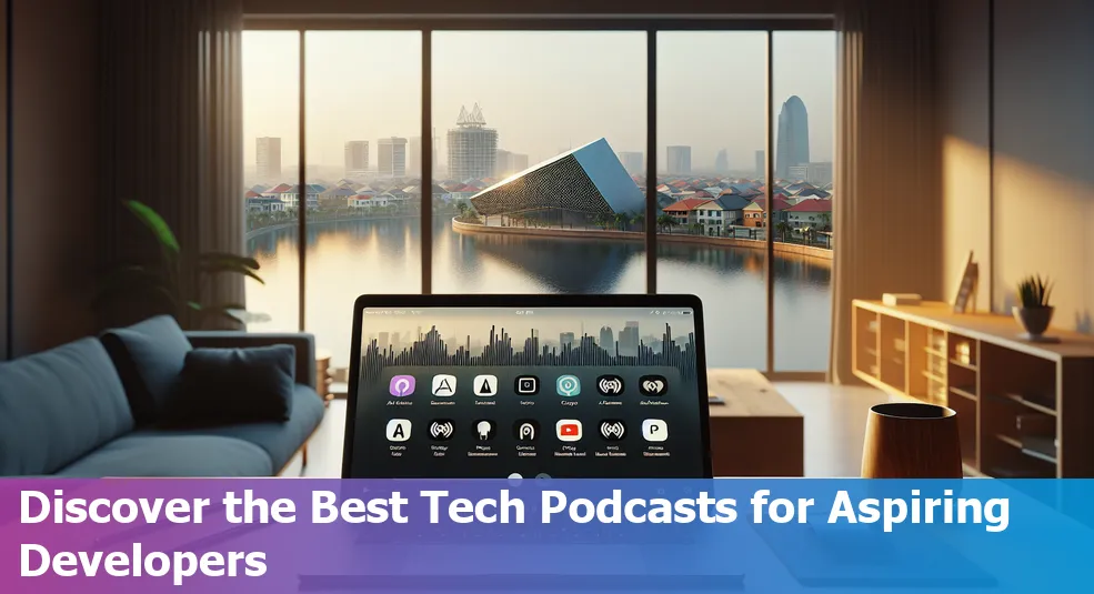 Image depicting various tech podcasts popular in Lagos, Nigeria