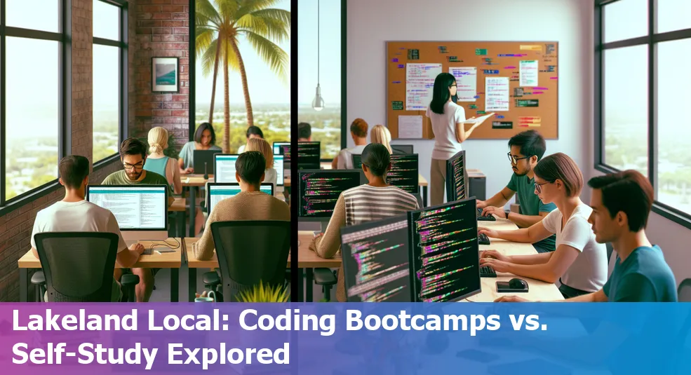 Coding bootcamps vs. self-study debate in Lakeland, Florida