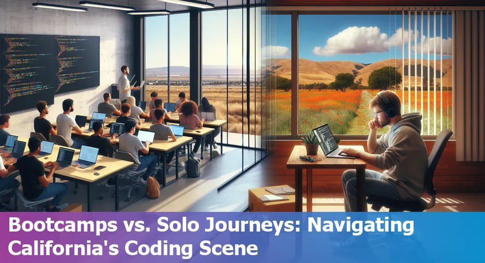 Comparison of coding bootcamps and self-study in Lancaster, California.