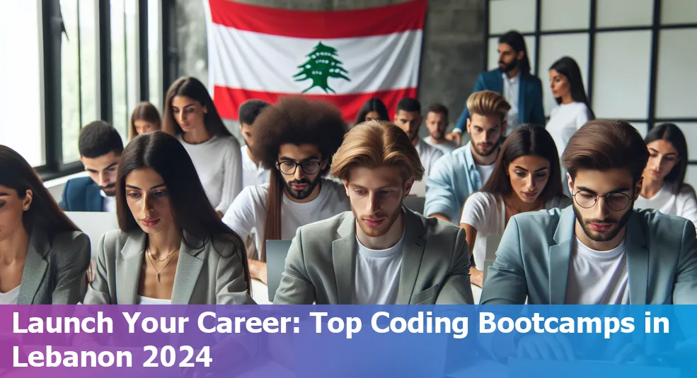 Students attending a coding bootcamp in Lebanon in 2024