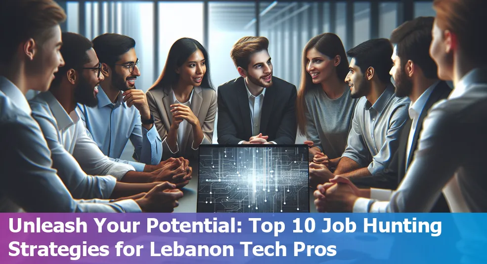 Lebanese tech professional job hunting strategies illustration