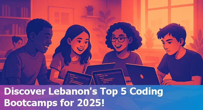 Students collaborating in a modern classroom at a coding bootcamp in Beirut, Lebanon in 2025.