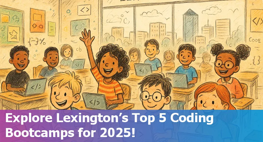 Students coding together at a Lexington-Fayette bootcamp with laptops and collaborative energy.