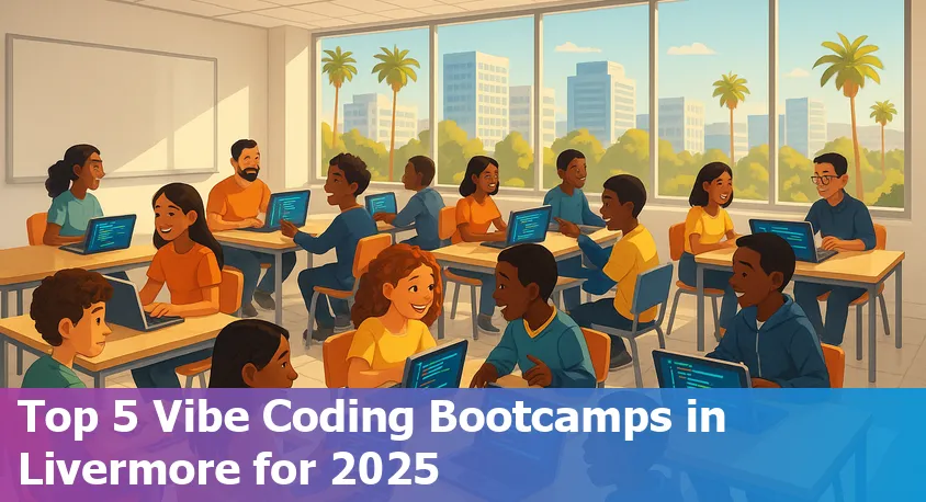Coding students collaborating online in Livermore, California in 2025, with laptops and virtual classroom interface.