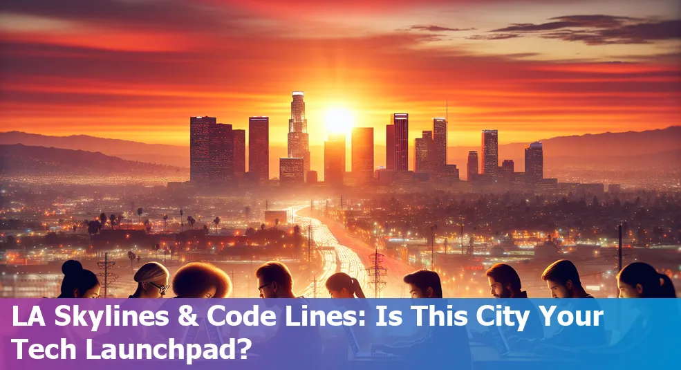 Skyline view of Los Angeles - a top city for coding bootcamp aspirants