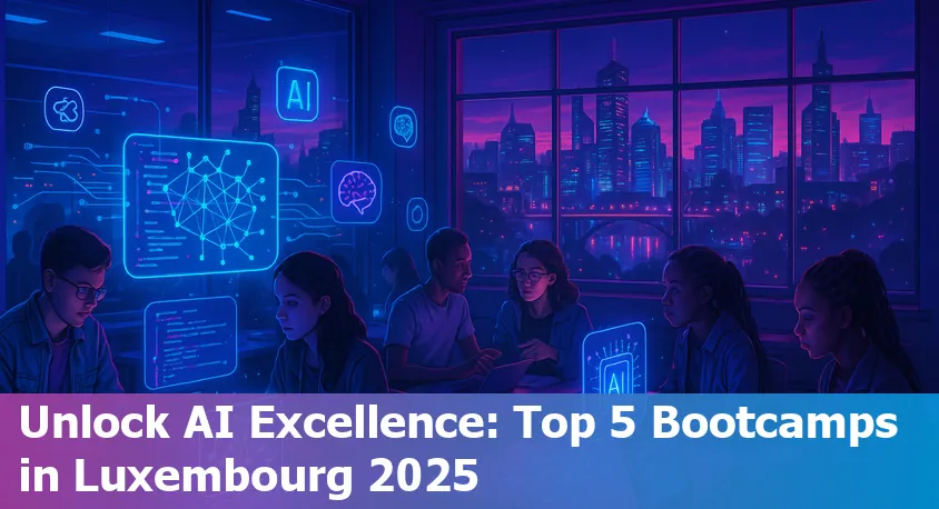 Students and professionals learning artificial intelligence together at a Luxembourg bootcamp in 2025