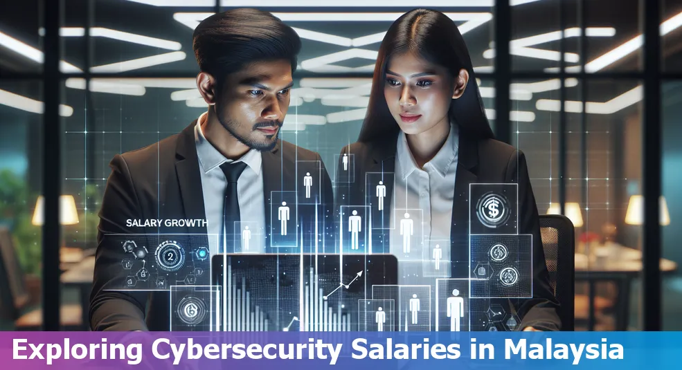 Graph showing average cybersecurity salaries in Malaysia