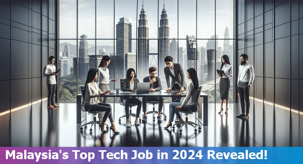 Illustration of top in-demand tech jobs in Malaysia in 2024