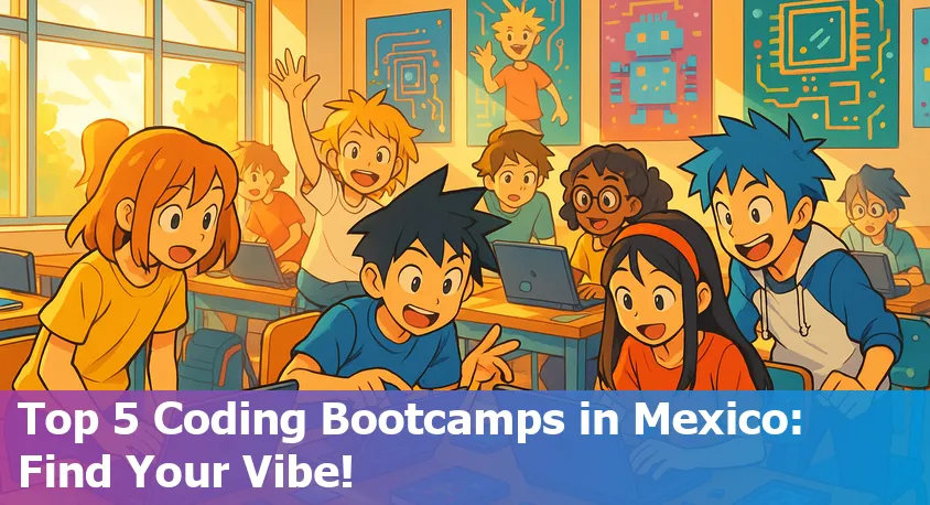 Diverse group of students collaborating at a coding bootcamp in Mexico City in 2025