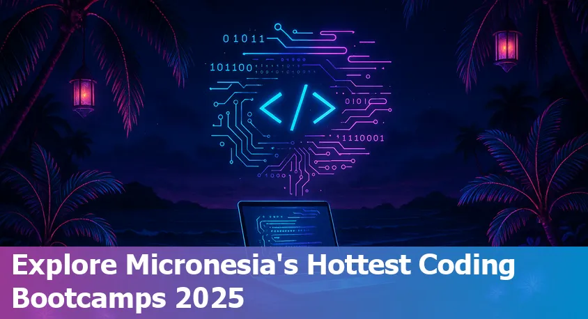 Laptop with coding bootcamp students connecting online, representing vibe learning in Micronesia, FM in 2025.