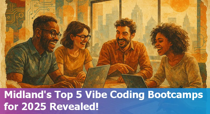 Coding students collaborating online in Midland, Texas, with lively group discussions and project teamwork.