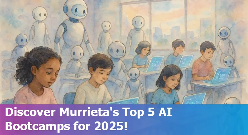 A collaborative AI bootcamp class in Murrieta, California, with students coding together in 2025.