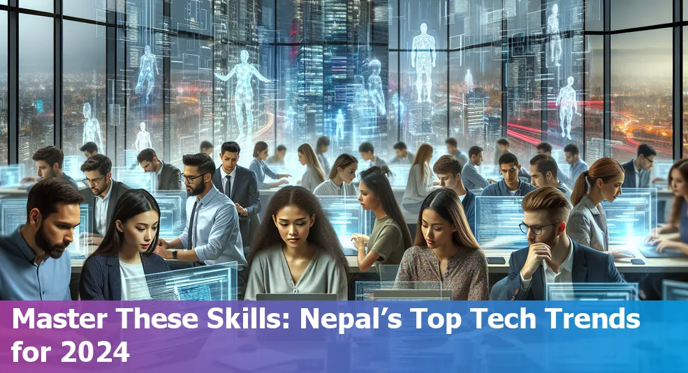 Top 10 Tech Skills in Nepal 2024 - Python, JavaScript, Flutter, Data Analytics, Cloud Computing, Cybersecurity, Machine Learning, UIUX Design, Agile