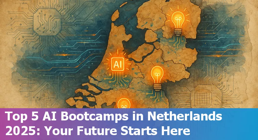 Students in the Netherlands collaborating on AI coursework in a modern classroom with laptops and whiteboards.