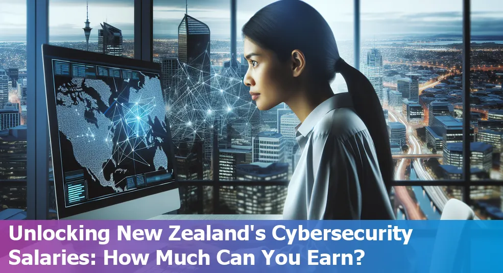 Graph showing cybersecurity salaries in New Zealand, NZ across different career levels.