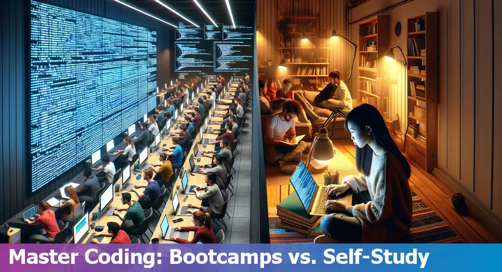 Coding Bootcamps vs. Self-Study comparison in Online, US