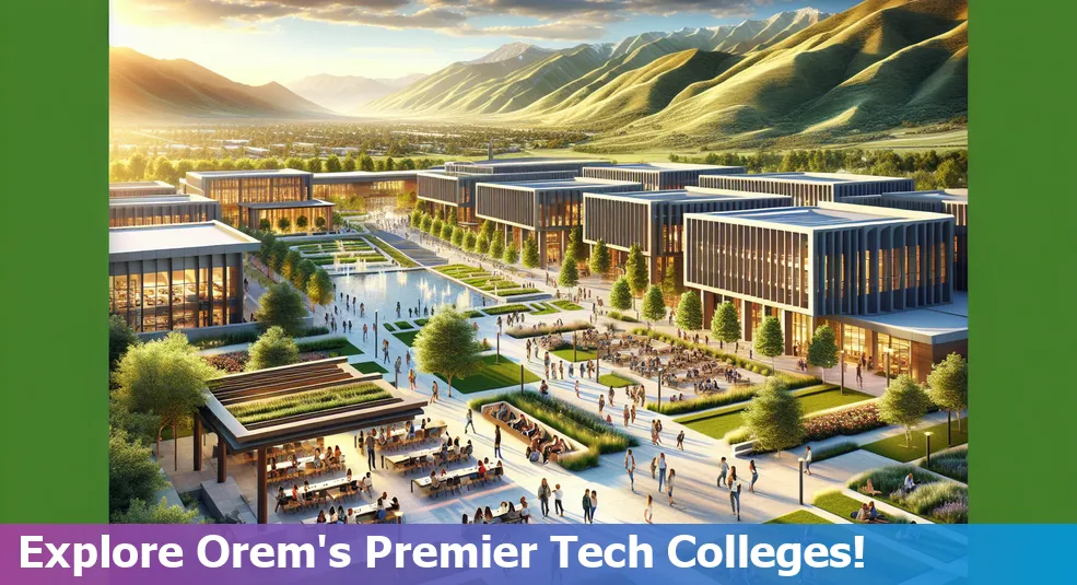 Collage of top Orem colleges for tech enthusiasts in Utah, 2024