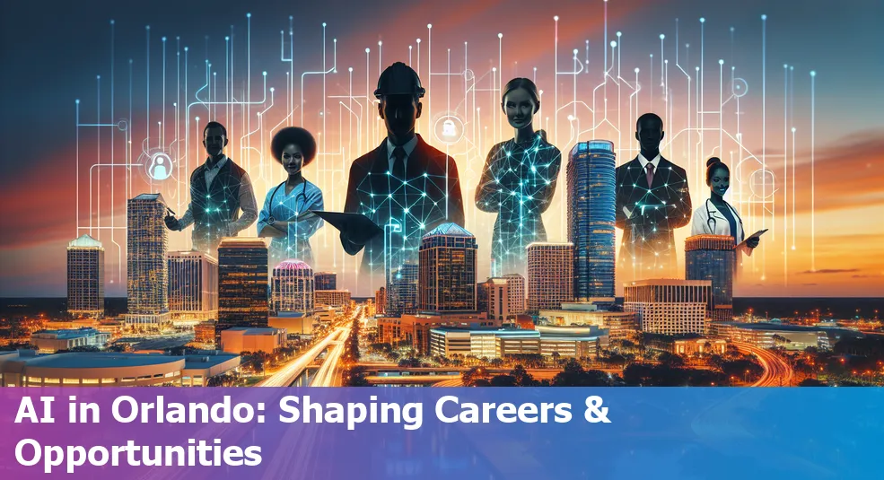 Orlando city skyline image depicting AI integration.