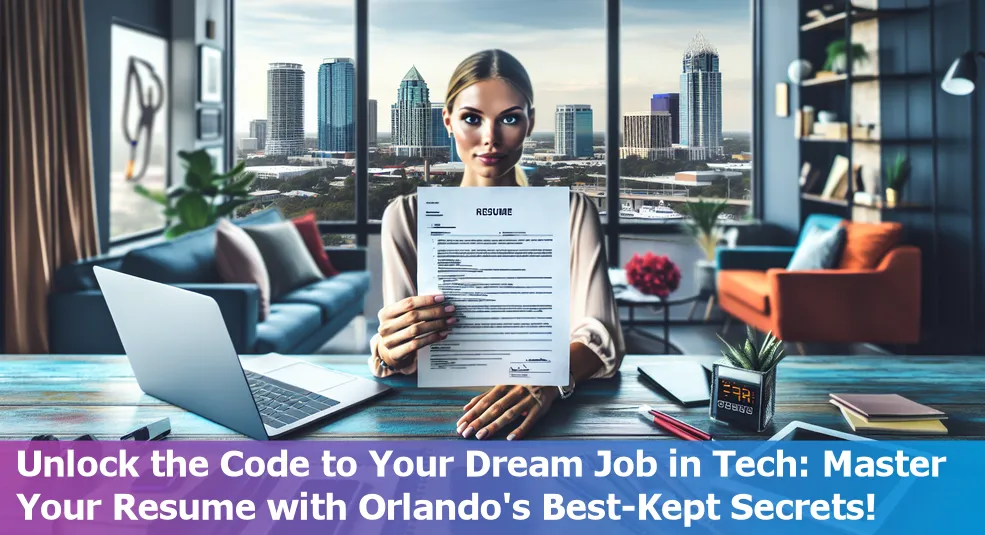 Tech professionals in Orlando crafting their resumes