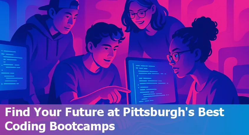 Students collaborating and coding at a Pittsburgh tech bootcamp in 2025