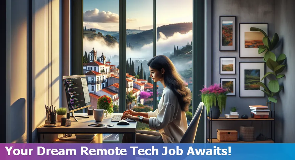 Step-by-step guide to landing a remote tech job from Portugal for beginners.