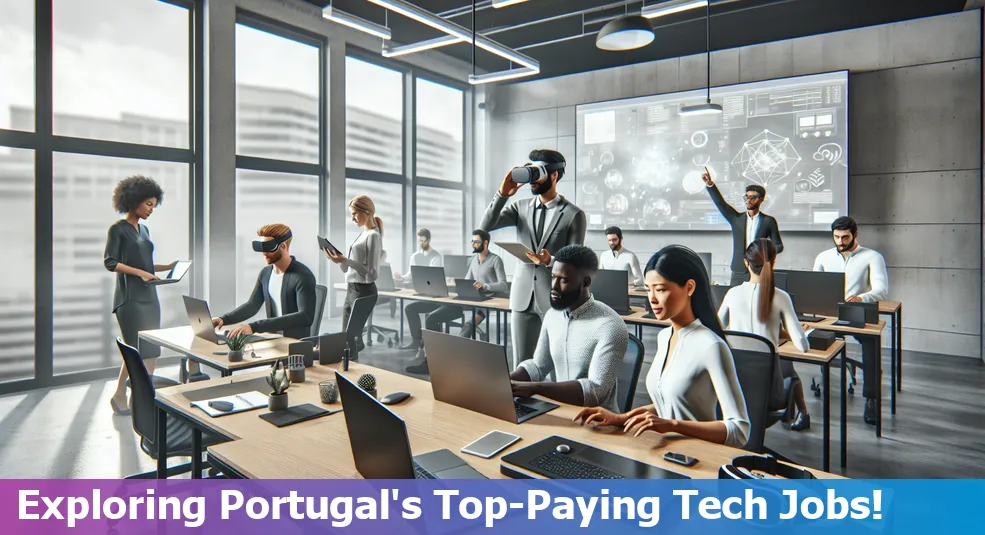 High-Paying Tech Jobs in Portugal ranking list with salary and skill details.