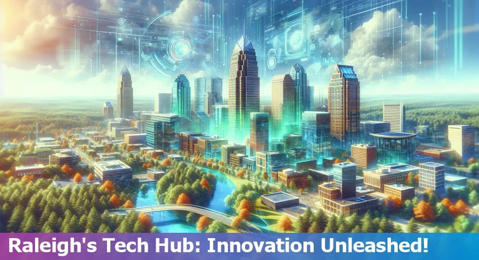 Overview of Raleigh's tech hub with startups and success stories in North Carolina, US.