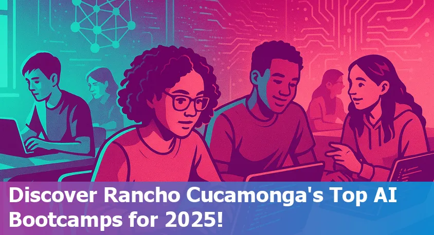Students learning AI skills at top bootcamps online and in Rancho Cucamonga, California in 2025.