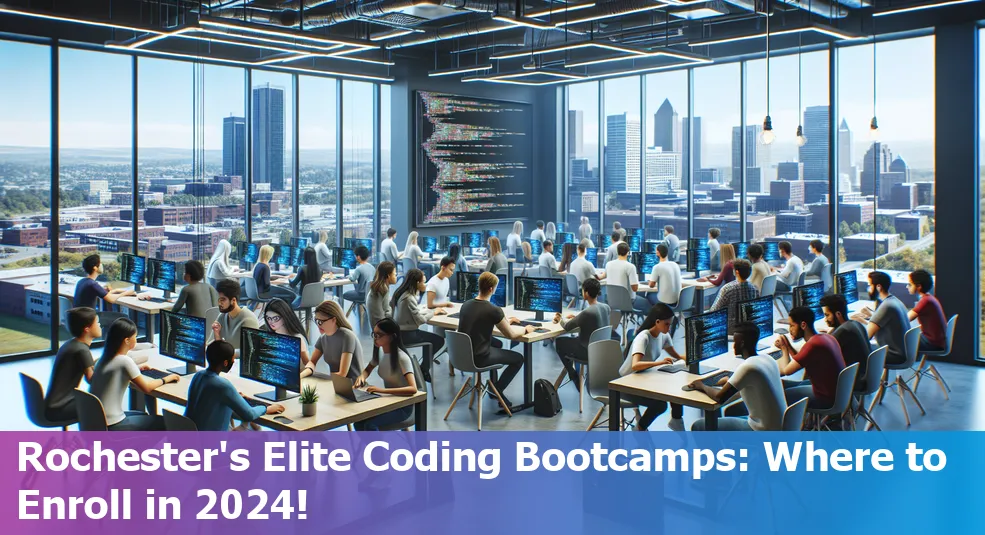 A view of Rochester, NY highlighting its tech industry and coding bootcamps.