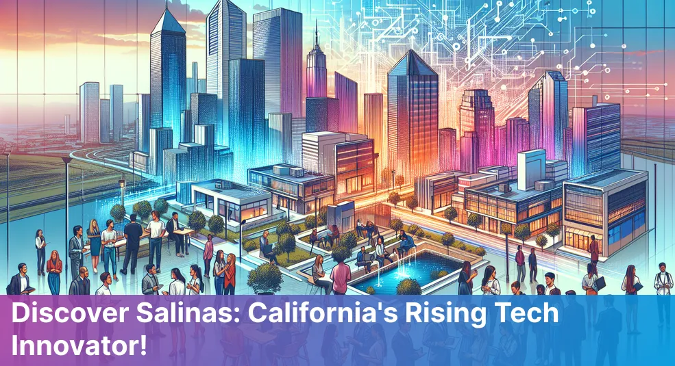 A view of Salinas, California highlighting its tech hub and startup ecosystem.