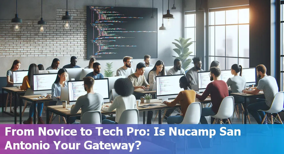 San Antonio skyline, a city fostering tech career changes through Nucamp's coding bootcamps.