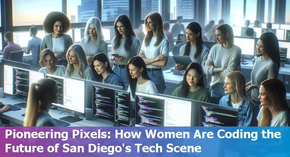 An image depicting women in tech in San Diego's growing tech ecosystem