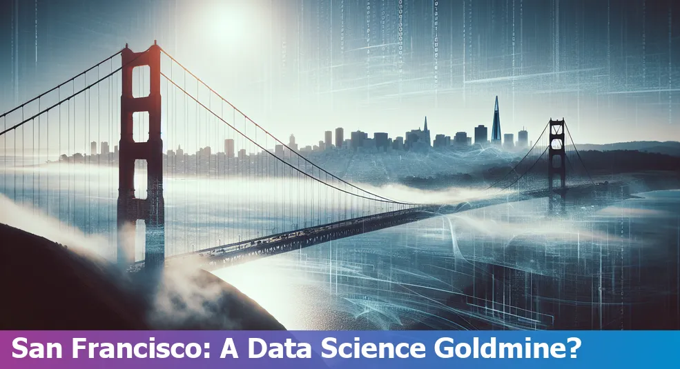 Silhouette of San Francisco skyline showcasing data science opportunities