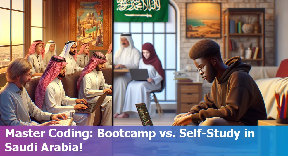 Coding Bootcamps vs. Self-Study in Saudi Arabia: Pros and Cons comparison chart